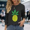 Pineapple Weed Cannabis Marijuana Stoner Long Sleeve T-Shirt Gifts for Her