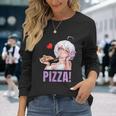 Pizza Lover Anime Langarmshirts Geschenke für Sie