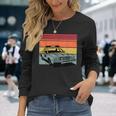 Police Car Tv Cop Shows Vintage Retro 70S & 80'S Sunset Long Sleeve T-Shirt Gifts for Her