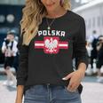 Polska Polonia Bandera Polonia Águila Blanca Polaca Camiseta de manga larga Regalos para ella