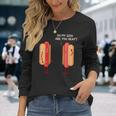 Pork Hot Dog Lover Sausage Hotdog Long Sleeve T-Shirt Gifts for Her