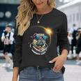 Pug Dog America 2024 Solar Eclipse Totality Accessories Long Sleeve T-Shirt Gifts for Her