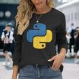 Python Logo Programmer Langarmshirts Geschenke für Sie