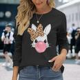 Rabbit Leopard Girls Long Sleeve T-Shirt Gifts for Her