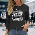Raised On Old School Hip Hop Anniversary Cassette Graffiti Long Sleeve T-Shirt Gifts for Her