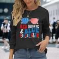 Red White And Blue Cousin Crew 4Th Of July American Flag Long Sleeve T-Shirt Gifts for Her