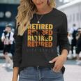 Retired Vacation Tropical Beach Lifestyle Retirement Long Sleeve T-Shirt Gifts for Her