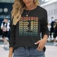 Retro Balance Beam Repetitive Vintage Bb Gymnast Long Sleeve T-Shirt Gifts for Her