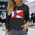 Retro Vintage Distressed Wichita Flag Kansas Home Pride Long Sleeve T-Shirt Gifts for Her