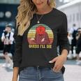 Retro Vintage Gaming Guess I'll Die Dice Rpg Gamer Long Sleeve T-Shirt Gifts for Her