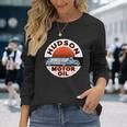 Retro Vintage Gas Station Hudson Motor Oil Car Bikes Garage Long Sleeve T-Shirt Gifts for Her