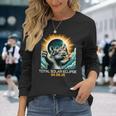 Rhino Selfie Solar Eclipse Long Sleeve T-Shirt Gifts for Her