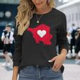 Saarland Heart Love Homeland Saarländer Langarmshirts Geschenke für Sie