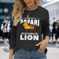 On A Safari Looking For Lion Family Vacation Long Sleeve T-Shirt Gifts for Her