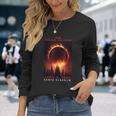 Santa Claus Indiana Total Solar Eclipse 2024 Long Sleeve T-Shirt Gifts for Her