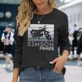 Simson Driver Ddr Moped Two Stroke S51 Vintage Langarmshirts Geschenke für Sie