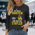 Soiele Idioten Und Nur Ein Forklift Driver Lagerist Langarmshirts Geschenke für Sie