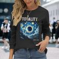 Solar Eclipse 2024 Totality April 8Th Astronomy Science Long Sleeve T-Shirt Gifts for Her