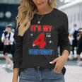 Spider Web Four 4 Years Old It's My 4Th Birthday Boy Party Long Sleeve T-Shirt Gifts for Her
