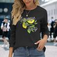 Squeeze The Day Lemons And Leaves Cute Long Sleeve T-Shirt Gifts for Her