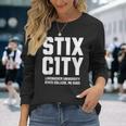 St1x C1ty Stix City Number 11 Number Eleven College Football Long Sleeve T-Shirt Gifts for Her