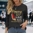 Stepping Into My 65Th Birthday With God's Grace & Mercy Long Sleeve T-Shirt Gifts for Her