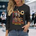 Sugar Skull Total Solar Eclipse Turn Around Bright Eyes Long Sleeve T-Shirt Gifts for Her