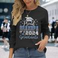 Super Proud Grandpa Of 2024 Graduate Awesome Family College Long Sleeve T-Shirt Gifts for Her