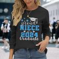 Super Proud Niece Of 2024 Graduate Awesome Family College Long Sleeve T-Shirt Gifts for Her