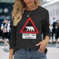 Svalbard Polar Bear Sign Gjelder Hele Spitsbergen Norway Langarmshirts Geschenke für Sie