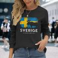 Sweden Scandinavia Swedish Elk Bull Midsomar Sverige Langarmshirts Geschenke für Sie