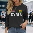 Syria Syrian Flag Syria Langarmshirts Geschenke für Sie