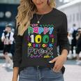Teacher Student 100Th Day Of Pre-K 100 Days Of School Long Sleeve T-Shirt Gifts for Her