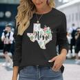 Texas Home Cactus Long Sleeve T-Shirt Gifts for Her