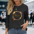 Texas Total Solar Eclipse 2024 Solar Eclipse Long Sleeve T-Shirt Gifts for Her