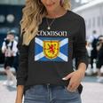 Thomson Clan Scottish Name Scotland Flag Long Sleeve T-Shirt Gifts for Her