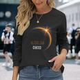 Total Solar Eclipse 2024 Ohio Totality Spring 40824 Long Sleeve T-Shirt Gifts for Her
