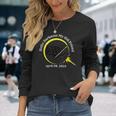 Total Solar Eclipse April 08 2024 Tour Of America Usa Map Long Sleeve T-Shirt Gifts for Her