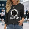 Total Solar Eclipse Plattsburgh New York 2024 Totality Long Sleeve T-Shirt Gifts for Her