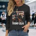 Trump 2024 4Th Of July Patriotic America Independence Day Long Sleeve T-Shirt Gifts for Her