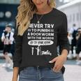 Never Try To Punish A Bookworm Long Sleeve T-Shirt Gifts for Her