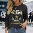 US Army Proud Army Veteran Vet Us Military Veteran Long Sleeve T-Shirt Gifts for Her