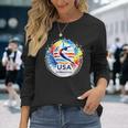 Usa 2024 Games United States Gymnastics America 2024 Usa Long Sleeve T-Shirt Gifts for Her