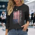 Usa Flag Gymnastics Long Sleeve T-Shirt Gifts for Her