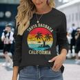 Vacaciones Familiaresintage Retro California Santa Barbara Beach Camiseta de manga larga Regalos para ella