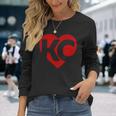 Valentines Day Kansas City Heart I Love Kc Women's Top Long Sleeve T-Shirt Gifts for Her