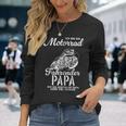 Vateratertag Geschenk Biker Papa Motorrad Spruch Kapuzenjacke Langarmshirts Geschenke für Sie