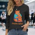 Vatertagater Sohn Tochter Sohn Papa Bär Kapuzenjacke Langarmshirts Geschenke für Sie