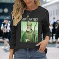 Vintage St Patrick Saint Patty Clover Catholic Prayer Faith Long Sleeve T-Shirt Gifts for Her