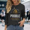 Vintage Style Retro Poodle Langarmshirts Geschenke für Sie